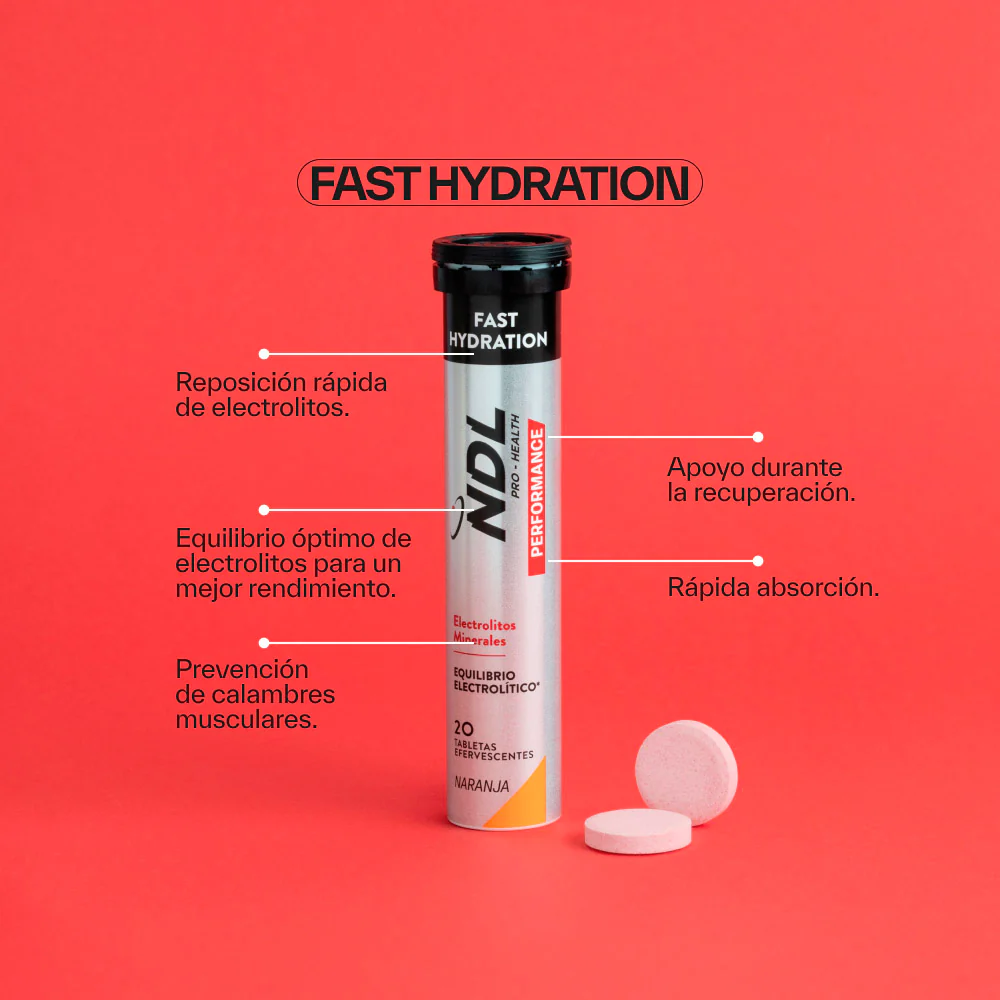 Hidratación Rápida Tabletas con Sabor a Naranja - Image 3